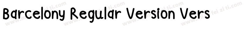 Barcelony Regular Version Version 1字体转换